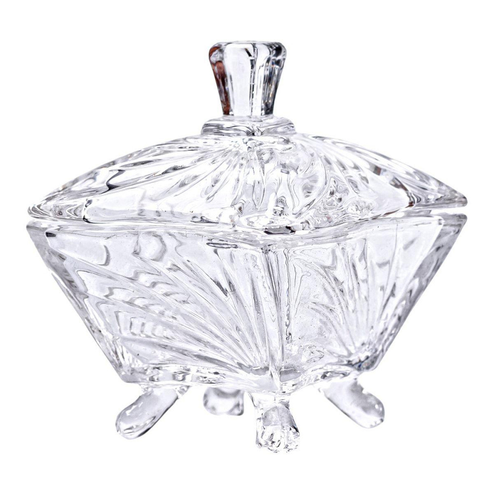 Стеклянная сахарница с крышкой 7.5 см Киев - изображение 3