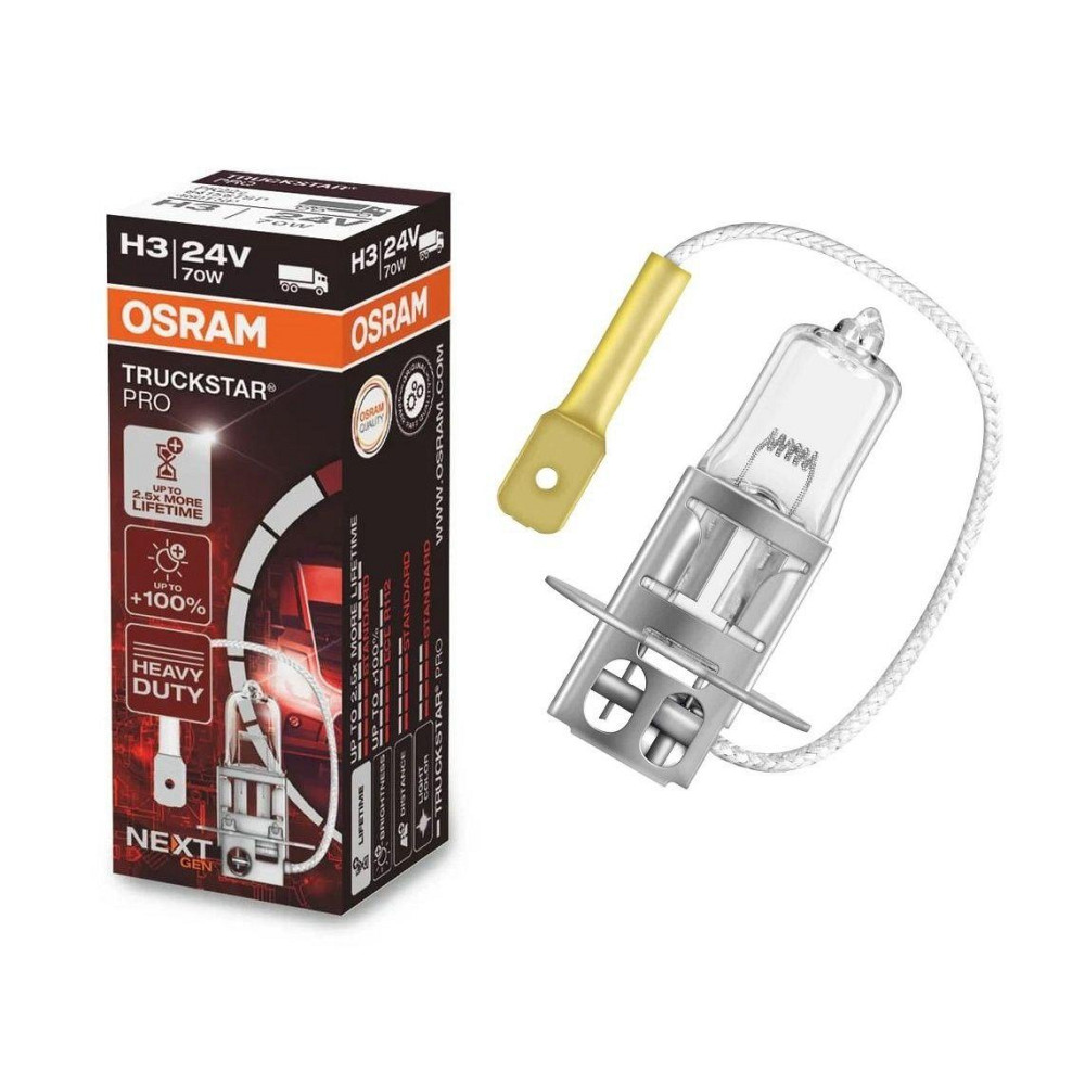 Галогенова лампа OSRAM 64156TSP H3 TruckStar Pro Next Gen +100% 70W 24V Pk22S (1 шт) Харків - фото 1