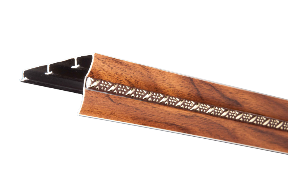 Алюмінієвий карниз потрійний Бр-03 Дуб золотий Бровари - фото 5