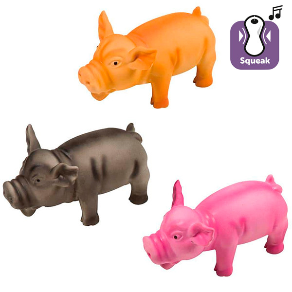 Flamingo Teun Pig Multiple Сolours ФЛАМИНГО ПОРОСЕНОК ХРЮКАЮЩИЙ латексная игрушка для собак Киев - изображение 1
