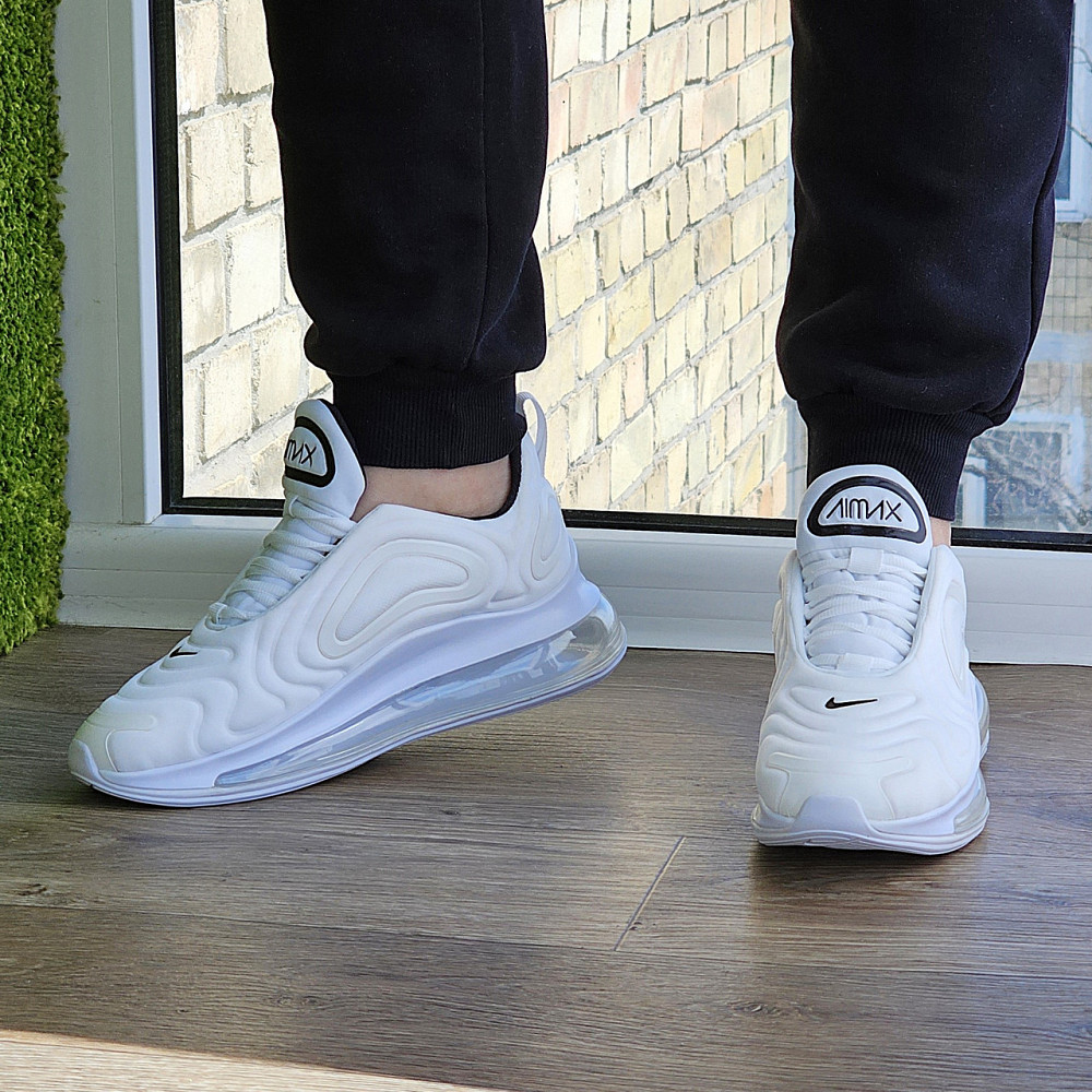 Кросівки Nike 720 Білі Чоловічі Найк з Амортизацією Тканинні Літні (розміри: 40,41,42,43,44,45) Відео Огляд Дніпро - фото 9