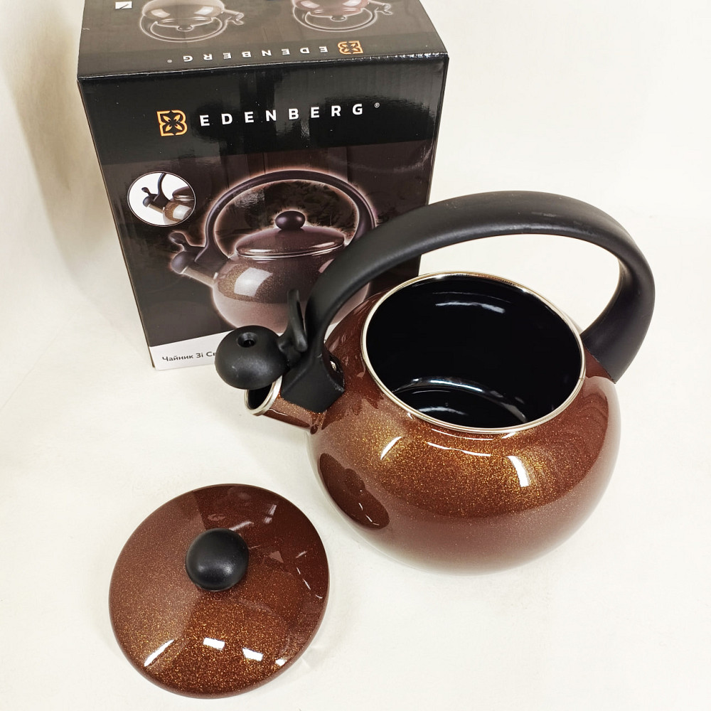 Чайник з нержавіючої сталі з пищалкою, Чайник зі свистком бакелітовою ручкою Якісний металевий VJ-52 Івано-Франківськ - фото 7