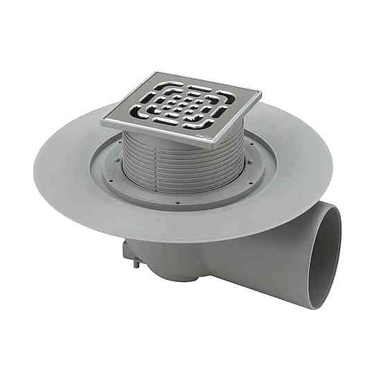 Трап VIEGA ф100 нерж. 150*150 гориз. із сифоном 557171 (000001704) Київ