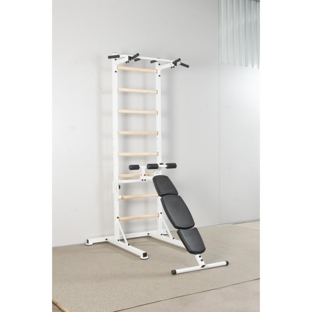 Шведская стенка передвижная универсальная напольная для детей и взрослых со скамьей для пресса Каменское - изображение 3