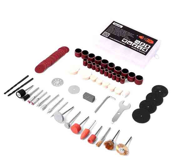 Набір шліфувальних насадок для гравера, дримера, бормашини Dremel Hilda 9554, 91 шт. Винница