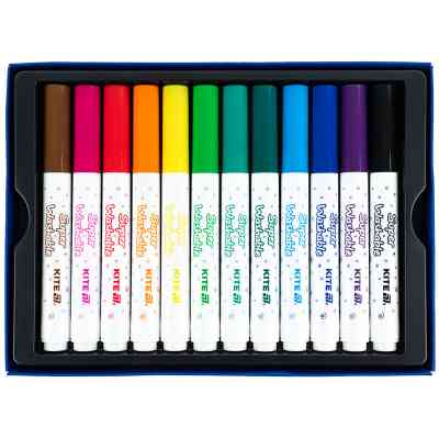 Фломастери Kite Creative Superwashable Jumbo 12 кольорів (K-1155) Вінниця