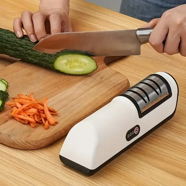 Электроточилка для ножей и ножниц электрическая с аккумулятором White Коломия - фото 1