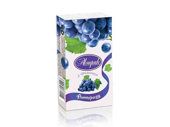 Носові хустинки аромат Виноград (1 блок/10 пач/10хуст) ТМ Алсу-Пак Киев