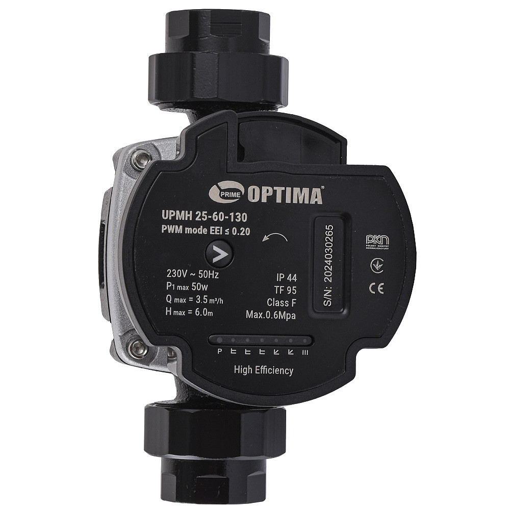 Насос циркуляційний енергоощадний  Optima PRIME UPMH 25-60AUTO 130мм + гайки Тернополь - изображение 2