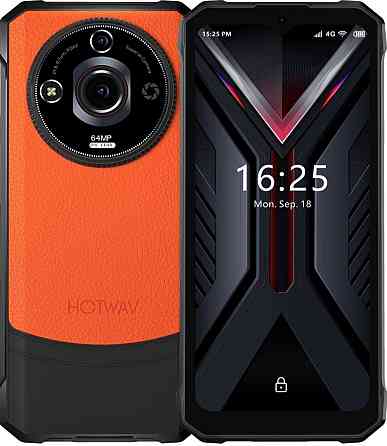 Смартфон HOTWAV T7 Pro 6/256Gb. Black / Orange IP69/69 6280Mah 64mp. Киев