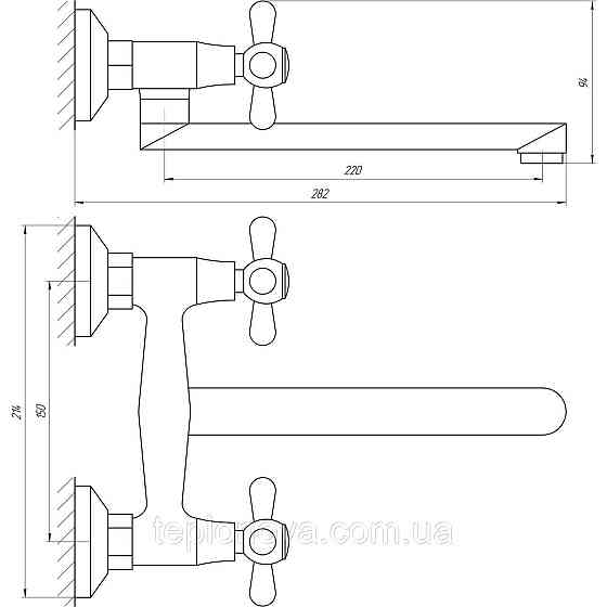 Смеситель для кухни Globus Lux GB-SHARM-361-BR Черновцы