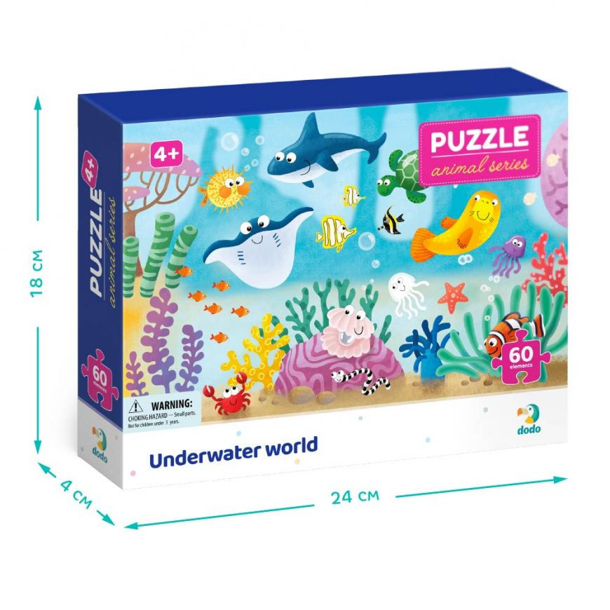 Дитячий пазл "Підводний світ" 300378, 60 деталей Вінниця - фото 4