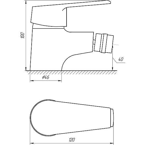 Змішувач для біде DOMINO BLITZ DBC-106 Луцк