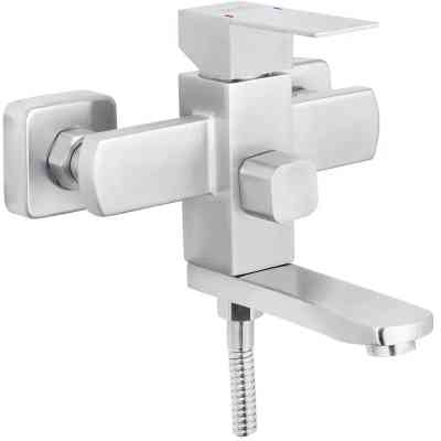 Душовий гарнітур Kroner Edelstahl Kubus-ESG010 + змішувач Edelstahl Kubus-ESG060 + штанга для душу Edelstahl Kubus-ESG23 (CVS30151) Вінниця