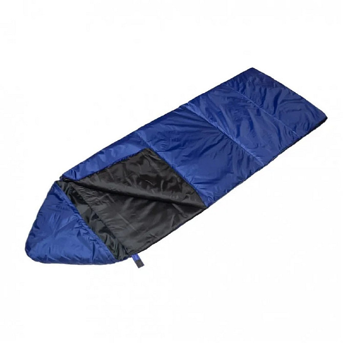 Спальний мішок ковдра з капюшоном comfort 250 синій 250г/м2, 220х76см, t від -5 до +10 Київ - фото 3