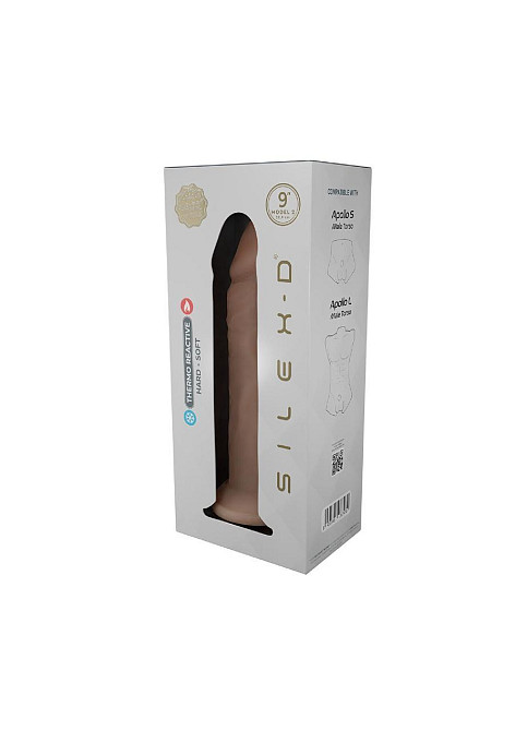 Фаллоимитатор SilexD Oscar Flesh (MODEL 2 size 9in) Liquid Silicone, подходит для торса Apollo S и L Sex Aura Киев - изображение 7