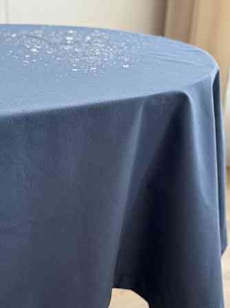 Ecotton Скатертина столова Ecotton DUCK 170х220 см водовідштовхуюча однотонна синього кольору Коломыя