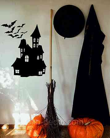 Декоративне настінне Панно «Замок», Декор на стіну 110*83 см, Чорний Київ