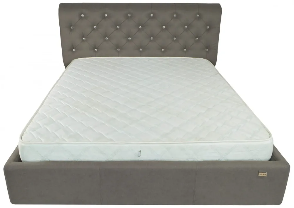 Кровать Двуспальная London Comfort 160 х 200 см Fibril 12 C1 С подъемным механизмом и нишей для белья Серый Днепр - изображение 18