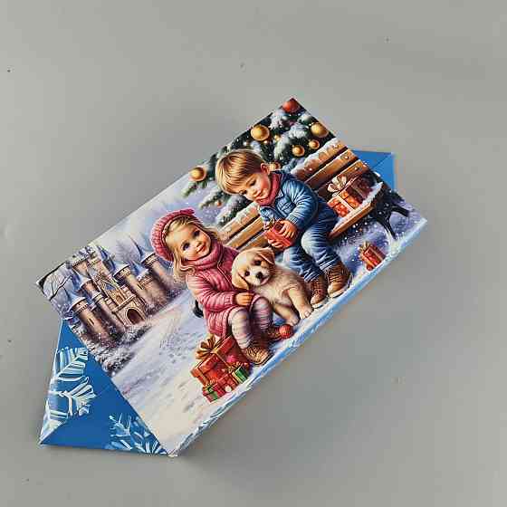 Новогодняя подарочная картонная упаковка для конфет (500грм) №239 