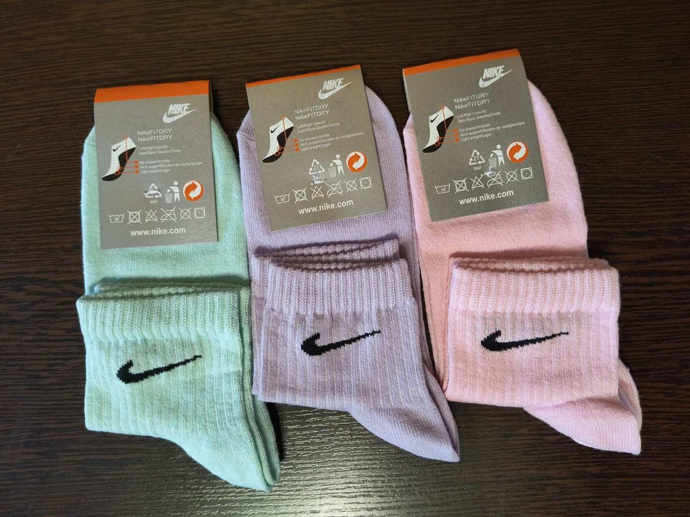 Жіночі шкарпетки за висотою з бавовни в наборі (3 штук) Nike W3 розмір 36-41 Київ - фото 5