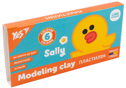 Пластилін 6 кол. 120 г "Yes" Line Friends, 540625, шт Київ - фото 1