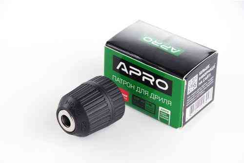Патрон для дрели самозажимной 3/8*24, 1,0-10мм APRO Ровно