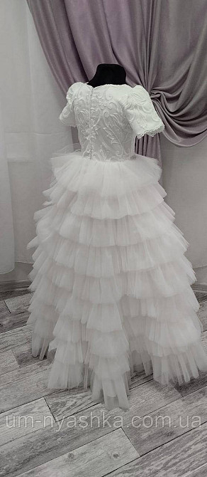 Длинное белое платье на рост 134-146 Кривой Рог - изображение 5