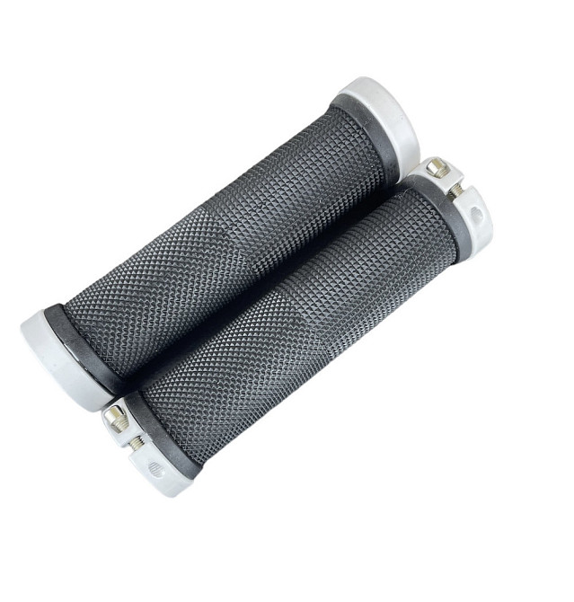 Грипсы 130mm Черные BilaLock с двумя замками (Ручки на руль велосипеда) Черные Белый Бровары - изображение 4