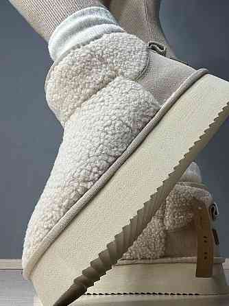 Угги женские Itts 1707-3 с мехом тедди на платформе молочные, 41, 25,5 см Киев