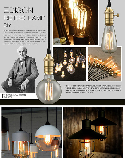 Лампочка Эдисона накаливания ретро Киев - изображение 5