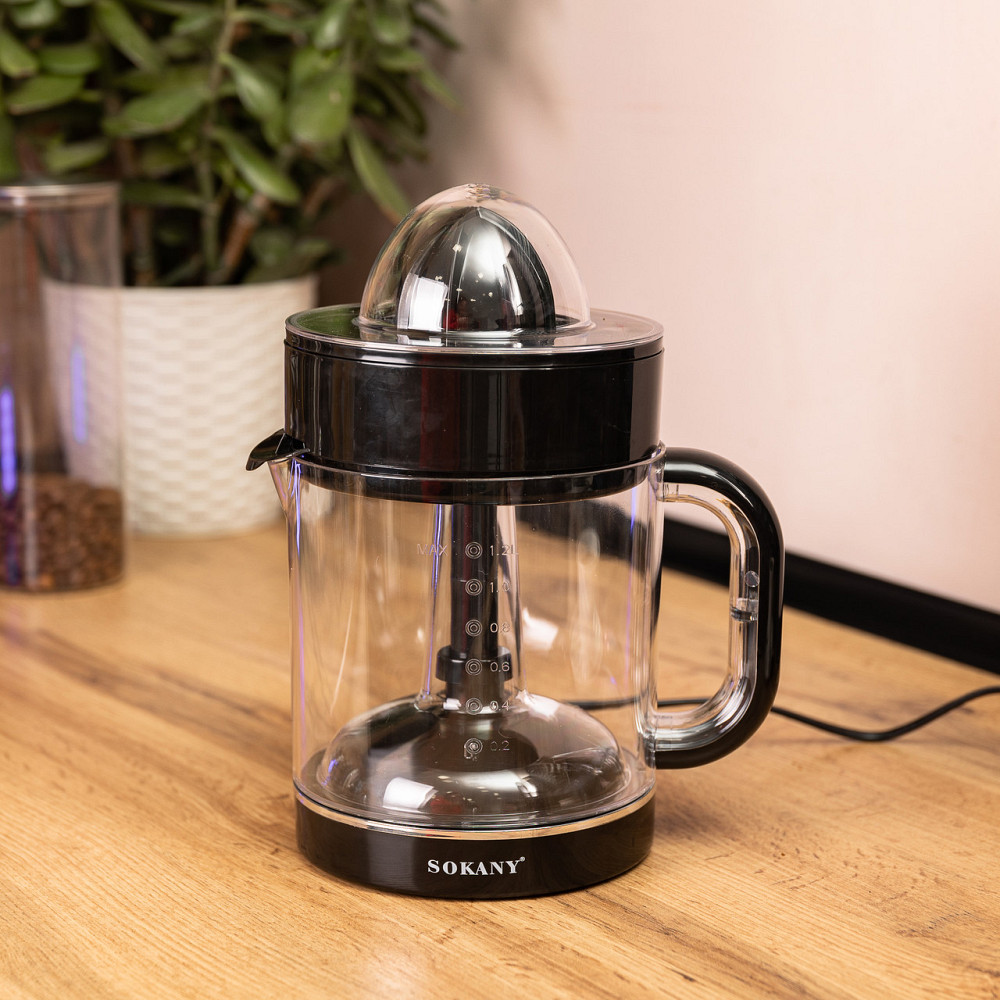 Електрична соковижималка для цитрусів Sokany 1.2 л Київ - фото 5