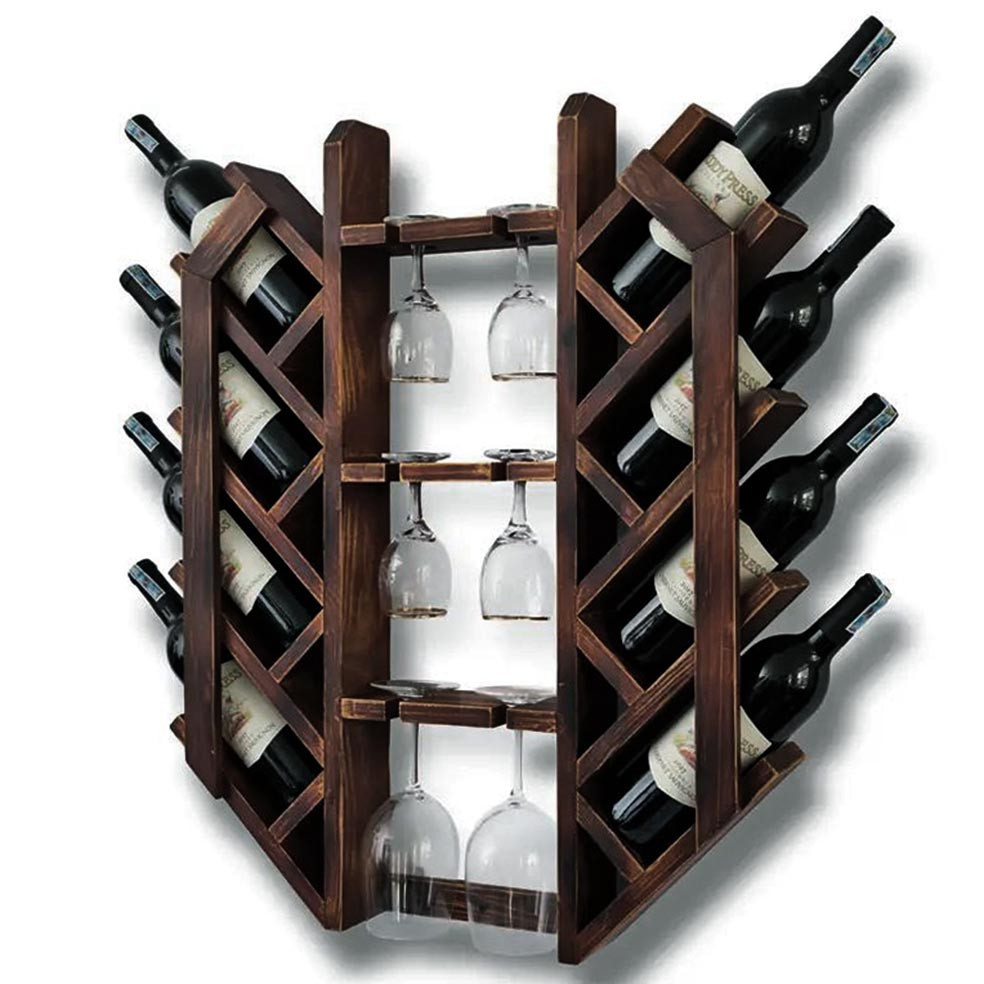 Настенная винная полка 