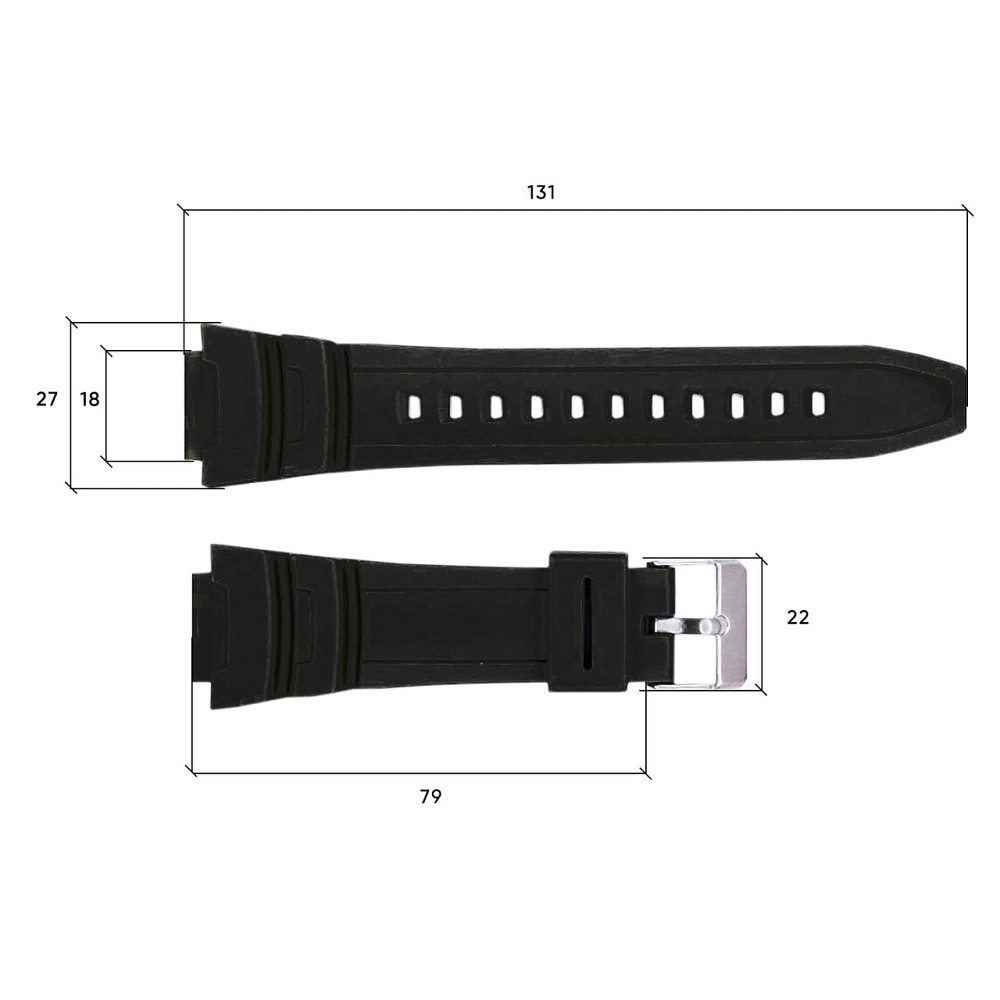 Ремешок для часов Skmei 1454BKBK Black-Black SBR Киев - изображение 3
