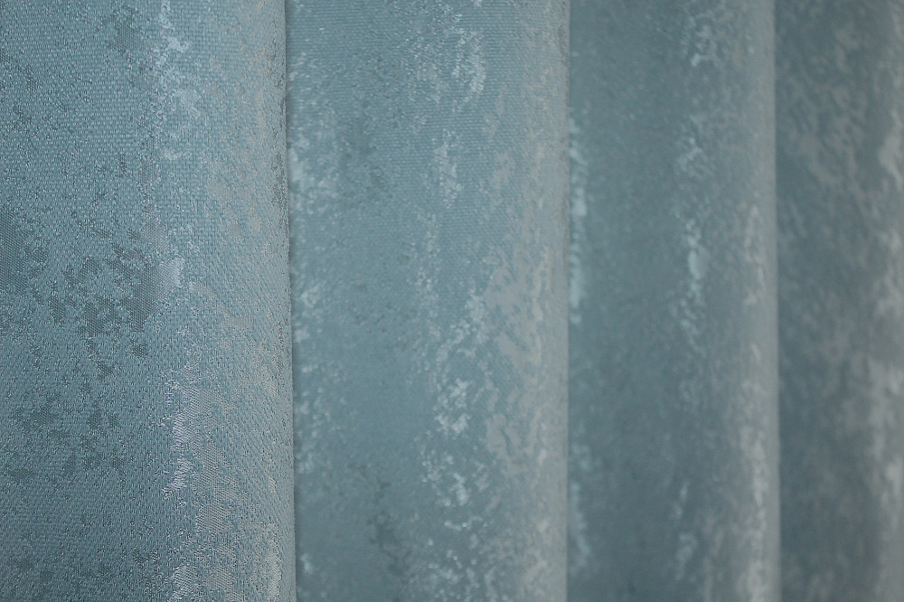 Комплект штор на люверсах VR-Textil Лен мрамор Pavliani № 1371ш 150х250 см 2 шт Темно-голубой (37-0052) Киев - изображение 7