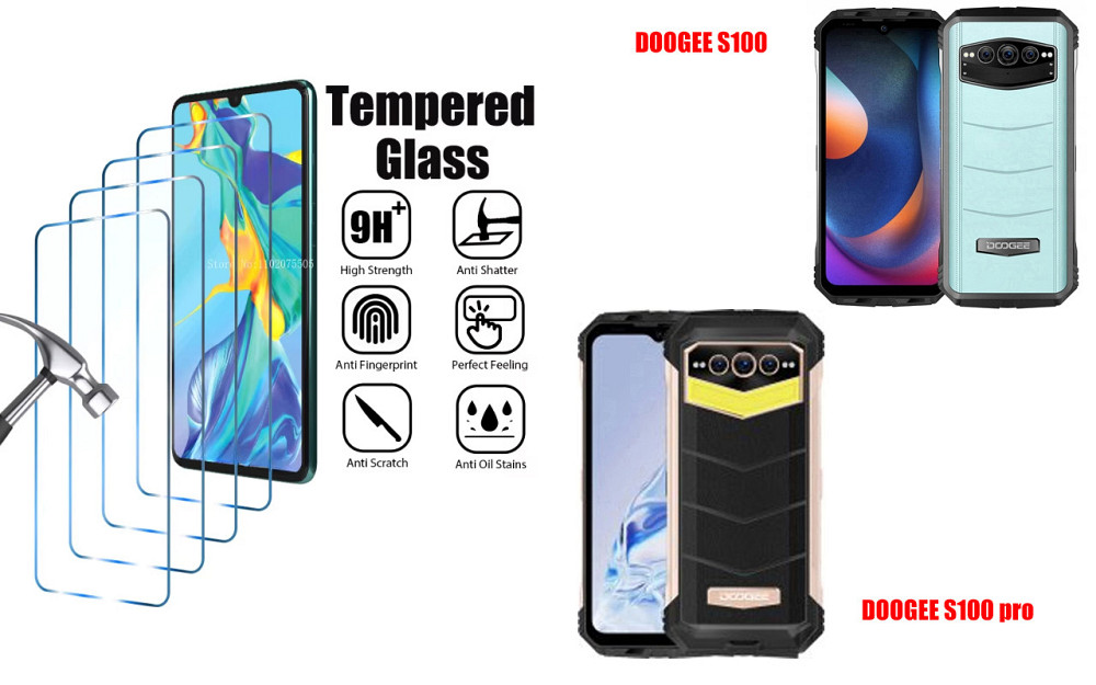Захисне скло ArmorGlass для DOOGEE S100, S100 pro – стійке до подряпин та ударів Київ - фото 1