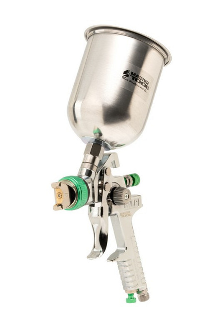 Фарбопульт MASTERTOOL HVLP ВБ 600 мл алюміній Ø1.3 мм 150-220 л/хв 3-4 бар тип А 80-8907 Рівне - фото 1