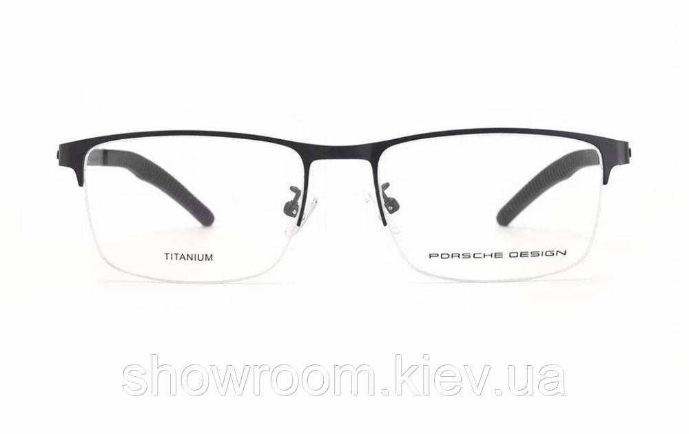 Чоловіча оправа напівободкова P-9885 black Київ - фото 2