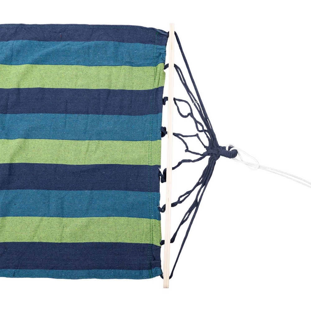 Lugi Гамак туристичний підвісний тканинний 174х80 см з планкою Синій SJ-0010-2BL Коломия - фото 2