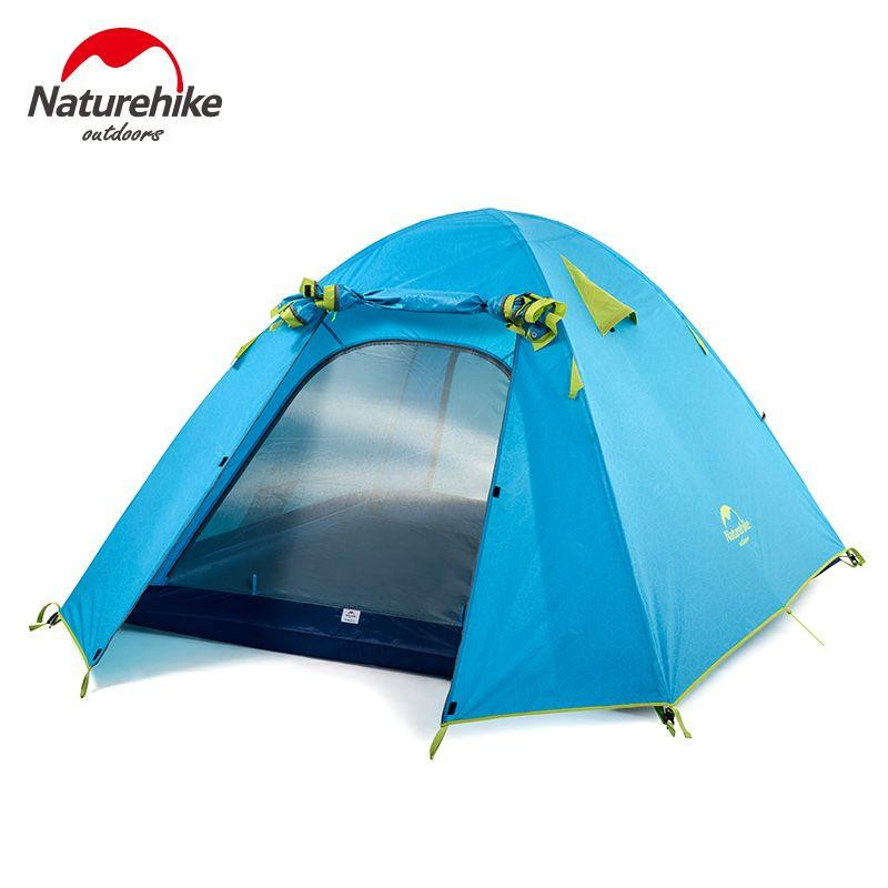 Намет чотиримісний Naturehike P-Series NH18Z044-P 210T/65D, блакитний Київ - фото 1