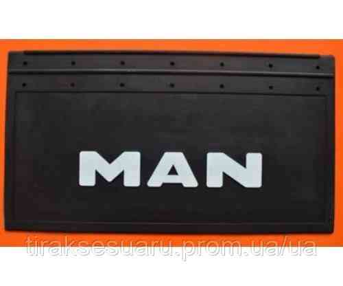 Брызговик задний MAN 650х350 рельефная надпись Брызговик задний МАН 650х350 Луцк