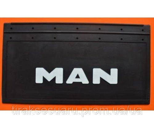 Брызговик задний MAN 650х350 рельефная надпись Брызговик задний МАН 650х350 Луцк - изображение 1