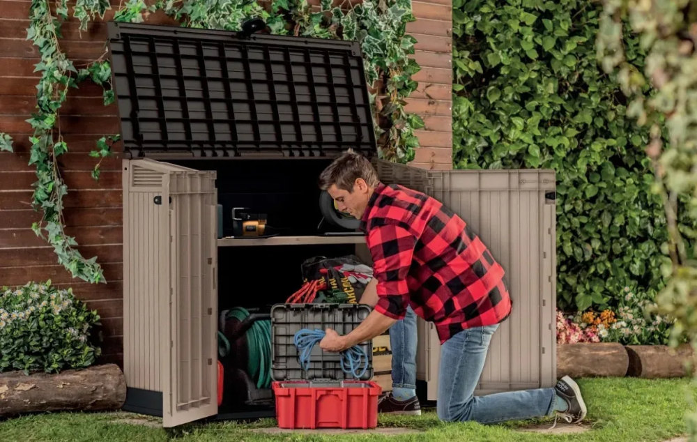 Ящик-шафа садова для зберігання Keter Store-It-Out Midi Київ - фото 4