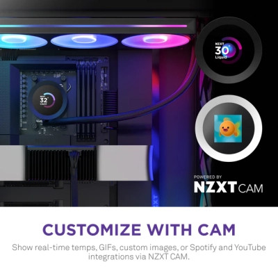 Система рідинного охолодження NZXT Kraken Plus RGB V2-360 mm AIO liquid cooler Bl (RL-KR360-B2) Вінниця - фото 7