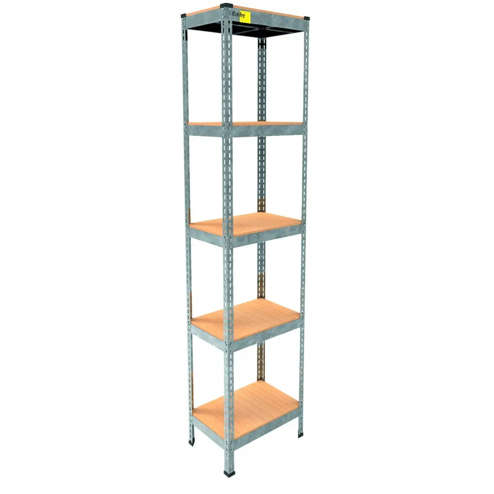 Металевий стелаж Emby Light Series (розмір 1800х450x300мм) 5 полиць ДСП до 100кг Оцинкований Вінниця - фото 1