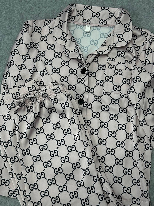 Дитяча піжамка із сатину шорти з сорочкою Пудровий р 146-152 Харків - фото 3