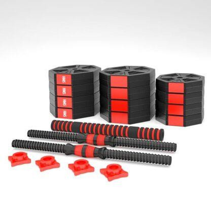 Набор штанга+гантели HMS SGC20 - 20 кг/черно-красный Киев - изображение 2