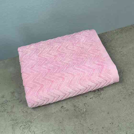 Набор махровых полотенец Жаккардовых с велюром 3шт GM Textile 40x70см, 50x90см, 70x140см 550г/м2 (Ро Сумы