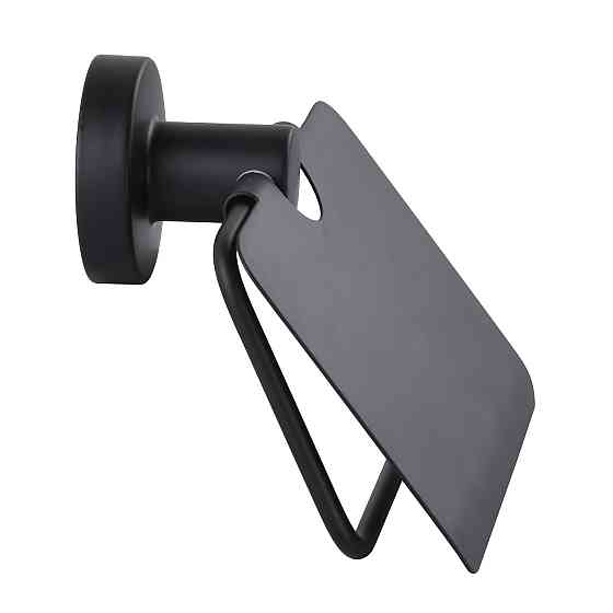 Держатель туалетной бумаги с крышкой SONIA ASTRAL BLACK 185207 Киев