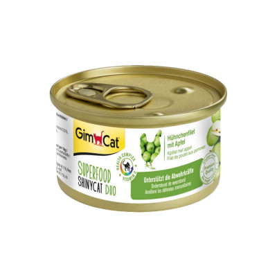 Консерви для котів GimCat Shiny Cat SUPERFOOD курка та яблуко 70 г (4002064414515) Вінниця - фото 1